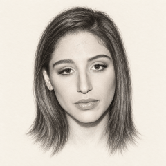 Pencil portrait of Abella Danger