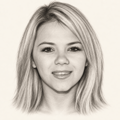 Graphite portrait of Ashlynn Brooke