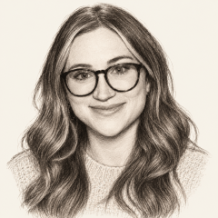 Pencil illustration of Brianna Coppage