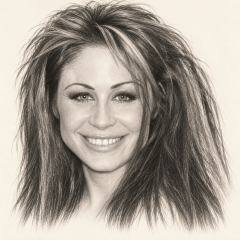 Graphite portrait of Chasey Lain