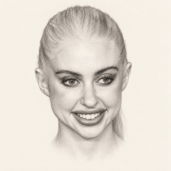 Pencil portrait of Chloe Cherry
