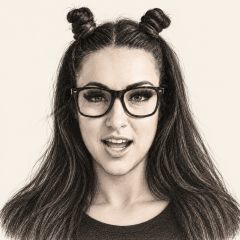 Pencil illustration of Courtney Tillia