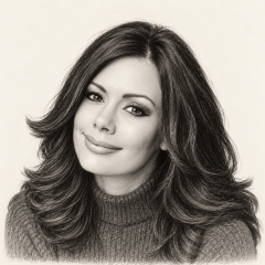 Pencil illustration of Crissy Moran