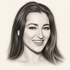 Graphite portrait of Dani Daniels