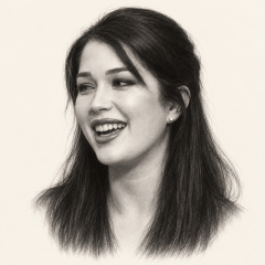 Graphite portrait of Evelyn Claire