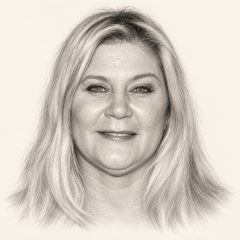 Graphite portrait of Ginger Lynn