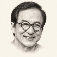 Graphite portrait of Jackie Chan