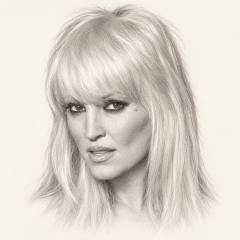 Graphite portrait of Janine Lindemulder