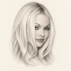 Pencil portrait of Jesse Jane