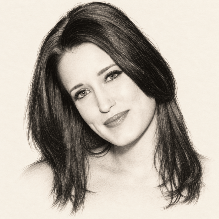 Graphite illustration of Kimberly Kane