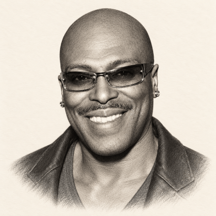 Graphite illustration of Lexington Steele