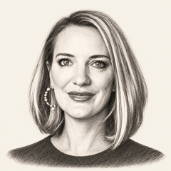 Pencil illustration of Leya Tanit