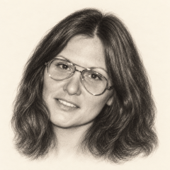 Pencil portrait of Linda Lovelace