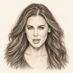 Pencil illustration of Maitland Ward