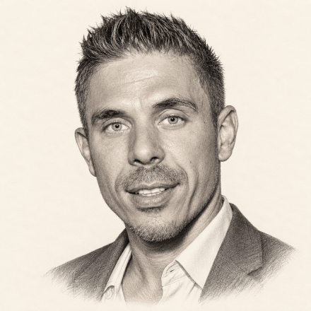 Graphite illustration of Mick Blue