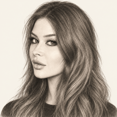 Pencil illustration of Rebecca (Renee) Olstead