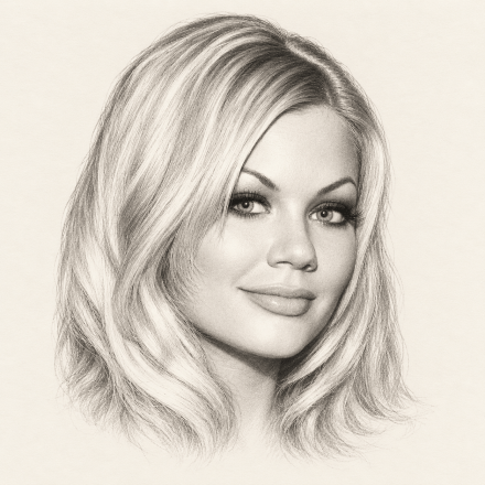 Pencil portrait of Riley Steele