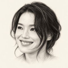Graphite portrait of Shu Qi