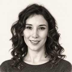 Pencil illustration of Sibel Kekilli