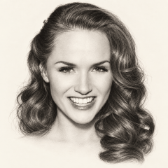 Graphite portrait of Tori Black