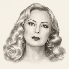 Graphite portrait of Traci Lords